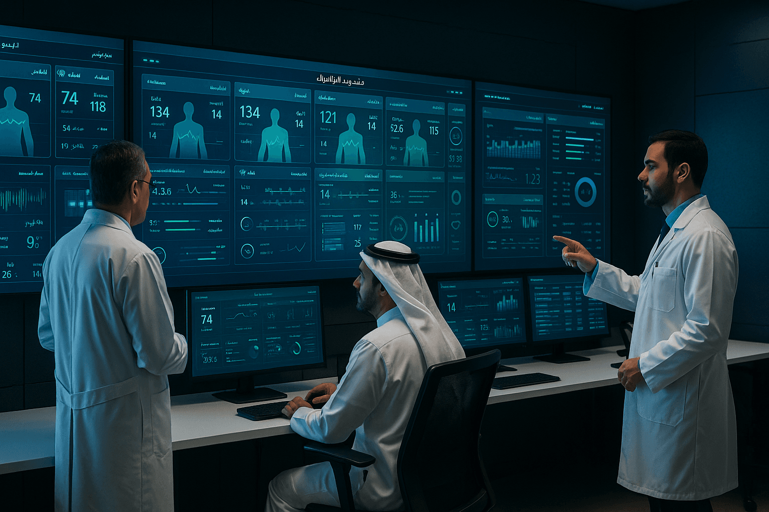 iCenna HIS Hospital Command Center Dashboard